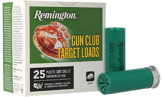 Picture of Remington Ammunition 20234 Gun Club 12 Gauge 2.75" 1 1/8 Oz 8 Shot 25 Per Box/ 10 Cs 