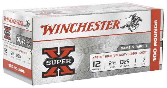 Picture of Winchester Ammo We12gtvp7 Super X Xpert High Velocity 12 Gauge 2.75" 1 Oz 7 Shot 100 Per Bx/ 2 Case Value Pack 