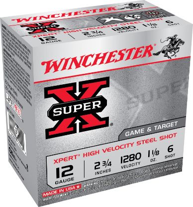 Picture of Winchester Ammo We12gth6 Super X Xpert High Velocity 12 Gauge 2.75" 1 1/8 Oz 6 Shot 25 Per Bx/ 10 Case 