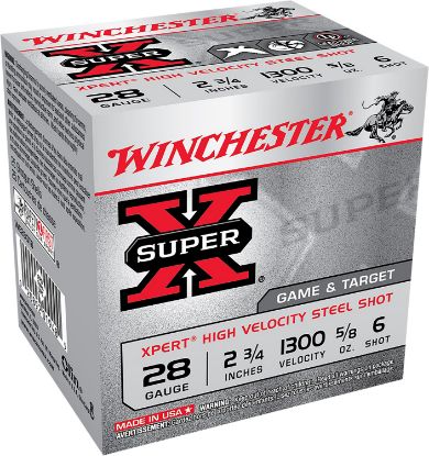 Picture of Winchester Ammo We28gt6 Super X Xpert High Velocity 28 Gauge 2.75" 5/8 Oz 6 Shot 25 Per Bx/ 10 Case 