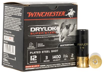 Picture of Winchester Ammo Xsv1232 Drylok Super Steel Magnum 12 Gauge 3" 1 1/4 Oz 2 Shot 25 Per Box/ 10 Case 