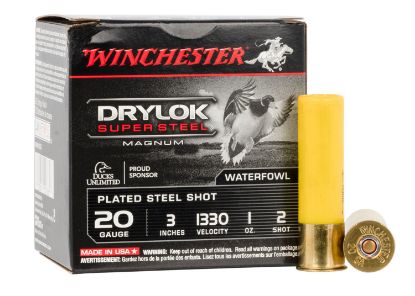 Picture of Winchester Ammo Xsm2032 Drylok Super Steel Magnum 20 Gauge 3" 1 Oz 2 Shot 25 Per Box/ 10 Case 