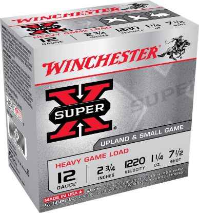 Picture of Winchester Ammo Xu12sp7 Super X Heavy Game Load 12 Gauge 2.75" 1 1/4 Oz 7.5 Shot 25 Per Box/ 10 Case 