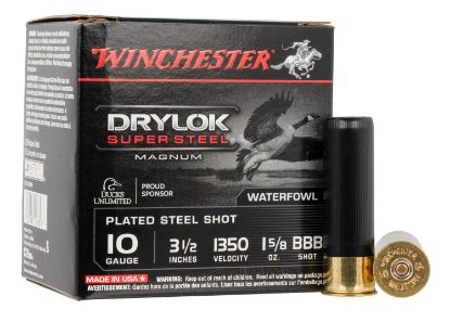 Picture of Winchester Ammo Xsc10bbb Drylok Super Steel Magnum 10 Gauge 3.50" 1 5/8 Oz Bbb Shot 25 Per Box/ 10 Case 