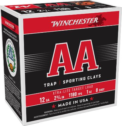 Picture of Winchester Ammo Aal128 Aa Xtra-Lite 12 Gauge 2.75" 1 Oz 8 Shot 25 Per Box/ 10 Case 