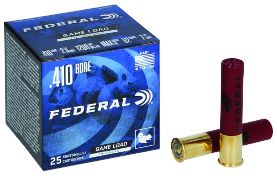 Picture of Federal H41275 Game-Shok High Brass 410 Gauge 2.50" 1/2 Oz 7.5 Shot 25 Per Box/ 10 Case 