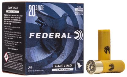 Picture of Federal H2026 Game-Shok Heavy Field 20 Gauge 2.75" 1 Oz 6 Shot 25 Per Box/ 10 Case 