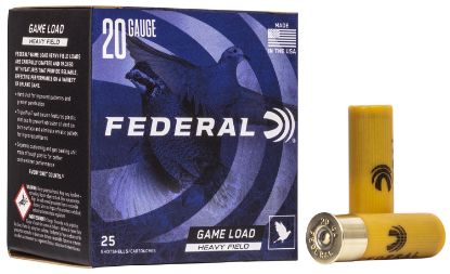 Picture of Federal H2028 Game-Shok Heavy Field 20 Gauge 2.75" 1 Oz 8 Shot 25 Per Box/ 10 Case 