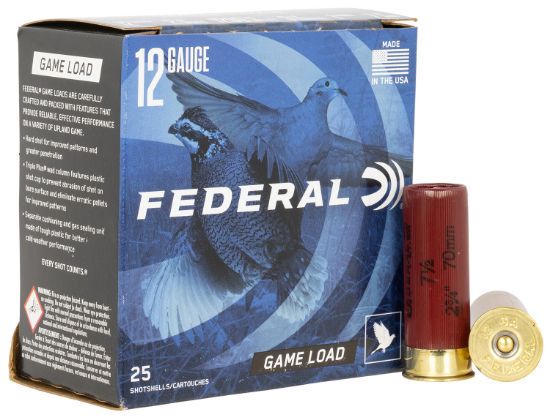 Picture of Federal H12175 Game-Shok Upland 12 Gauge 2.75" 1 Oz 7.5 Shot 25 Per Box/ 10 Case 