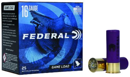 Picture of Federal H1608 Game-Shok Upland 16 Gauge 2.75" 1 Oz 8 Shot 25 Per Box/ 10 Case 