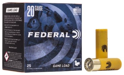 Picture of Federal H2006 Game-Shok Upland 20 Gauge 2.75" 7/8 Oz 6 Shot 25 Per Box/ 10 Case 