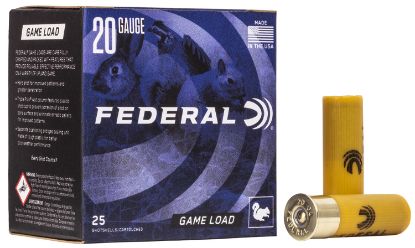 Picture of Federal H20075 Game-Shok Upland 20 Gauge 2.75" 7/8 Oz 7.5 Shot 25 Per Box/ 10 Case 