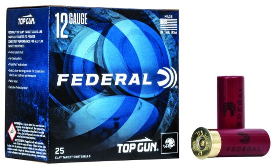 Picture of Federal Tg1275 Top Gun 12 Gauge 2.75" 1 1/8 Oz 7.5 Shot 25 Per Box/ 10 Case 