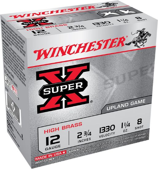 Picture of Winchester Ammo X128 Super X Heavy Game Load High Brass 12 Gauge 2.75" 1 1/4 Oz 8 Shot 25 Bx/ 10 Case 