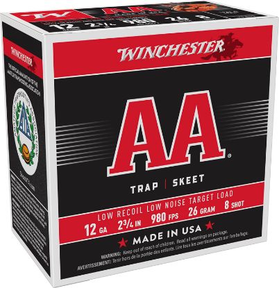 Picture of Winchester Ammo Aa12fl8 Aa Low Recoil 12 Gauge 2.75" 26 Gram 8 Shot 25 Per Box/ 10 Case 