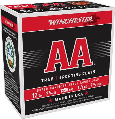 Picture of Winchester Ammo Aaha127 Aa Super Handicap Heavy Target 12 Gauge 2.75" 1 1/8 Oz 7.5 Shot 25 Per Box/ 10 Case 