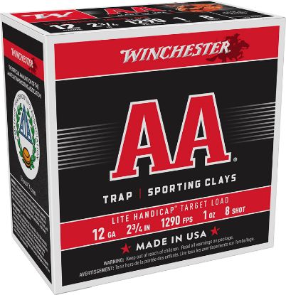 Picture of Winchester Ammo Aahla128 Aa Lite Handicap Target 12 Gauge 2.75" 1 Oz 8 Shot 25 Per Box/ 10 Case 