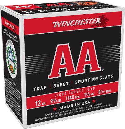 Picture of Winchester Ammo Aa1285 Aa Light Target 12 Gauge 2.75" 1 1/8 Oz 8.5 Shot 25 Per Box/ 10 Case 