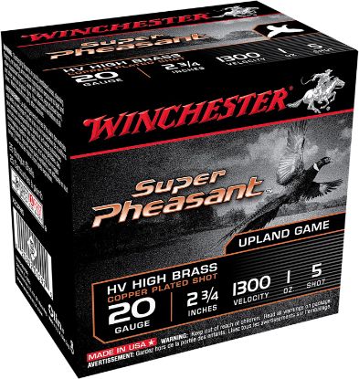 Picture of Winchester Ammo X20ph5 Super Pheasant Magnum High Brass 20 Gauge 2.75" 5 Shot 25 Bx/ 10 Case 