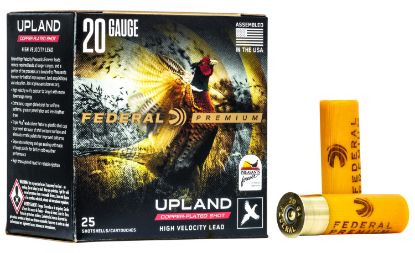 Picture of Federal Pf2044 Premium Wing-Shok Pheasant Forever High Velocity 20 Gauge 2.75" 1 Oz 4 Shot 25 Per Box/ 10 Case 