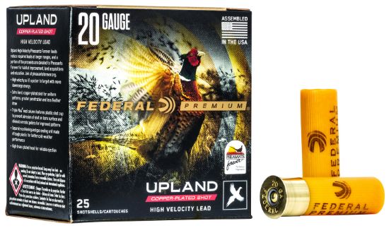 Picture of Federal Pf2045 Premium Wing-Shok Pheasant Forever High Velocity 20 Gauge 2.75" 1 Oz 5 Shot 25 Per Box/ 10 Case 