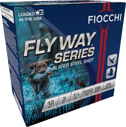 Picture of Fiocchi 123St15b Flyway 12 Gauge 3" 1 1/5 Oz Bb Shot 25 Per Box/ 10 Case 