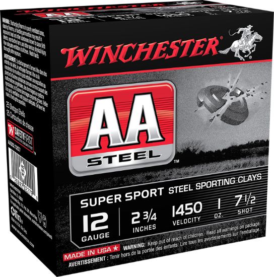 Picture of Winchester Ammo Aascl12s7 Aa Super Sport Sporting Clay 12 Gauge 2.75" 1 Oz 7.5 Shot 25 Per Box/ 10 Case 