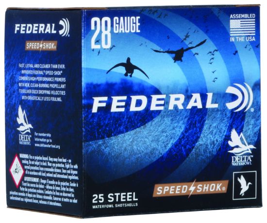 Picture of Federal Wf2836 Speed-Shok 28 Gauge 2.75" 5/8 Oz 6 Shot 25 Per Box/ 10 Case 