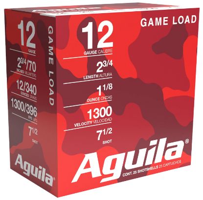 Picture of Aguila 1Chb1327 Competition Game & Target 12Gauge 2.75" 1Oz 7.5Shot 25 Per Box/10 Case 