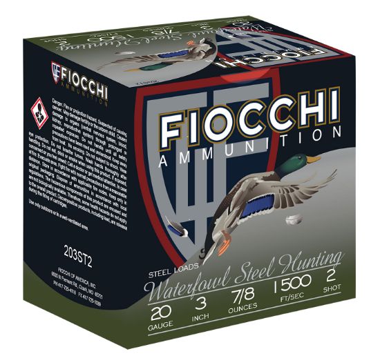 Picture of Fiocchi 203St2 Flyway 20 Gauge 3" 7/8 Oz 2 Shot 25 Per Box/ 10 Case 