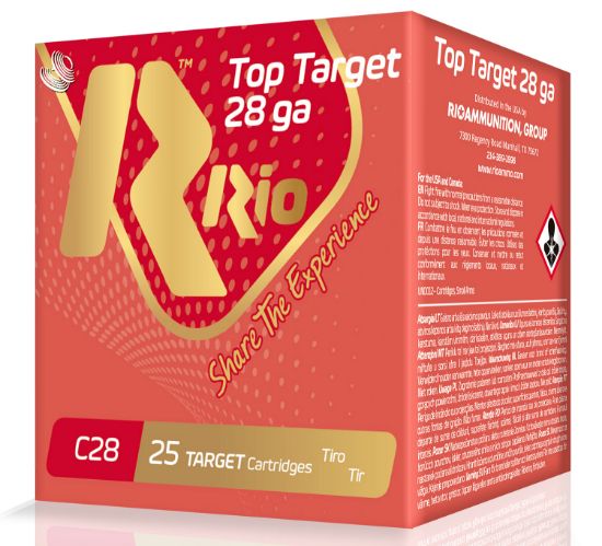 Picture of Rio Ammunition Rc2875 Top Target 28 Gauge 2.75" 3/4 Oz 7.5 Shot 25 Per Box/ 10 Case 