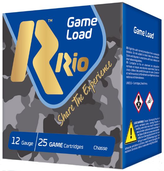 Picture of Rio Ammunition Sg328 Game Load Super Game High Velocity 12 Gauge 2.75" 1 1/8 Oz 8 Shot 25 Per Box/ 10 Case 