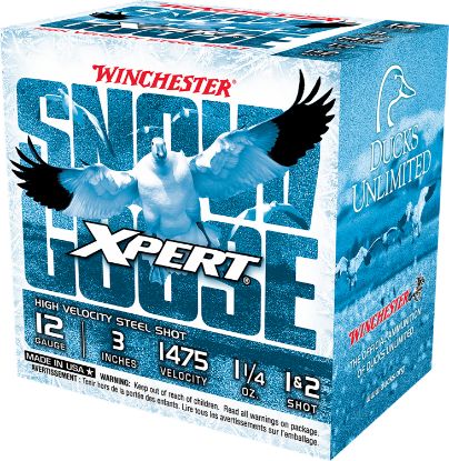 Picture of Winchester Ammo Wxs12312 Xpert Snow Goose High Velocity 12 Gauge 3" 1 1/4 Oz 1 & 2 Shot 25 Per Box/ 10 Case 