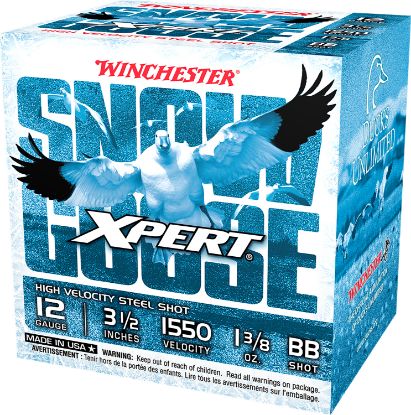 Picture of Winchester Ammo Wxs12lbb Xpert Snow Goose High Velocity 12 Gauge 3.50" 1 3/8 Oz Bb Shot 25 Per Box/ 10 Case 