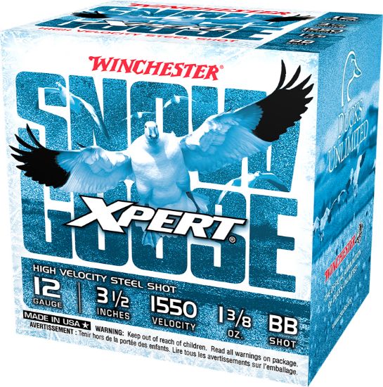 Picture of Winchester Ammo Wxs12lbb Xpert Snow Goose High Velocity 12 Gauge 3.50" 1 3/8 Oz Bb Shot 25 Per Box/ 10 Case 