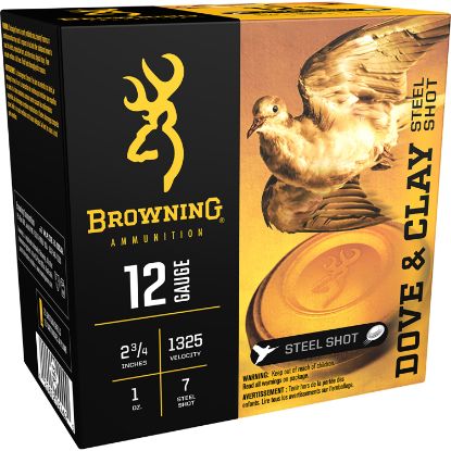 Picture of Browning Ammo B193831227 Dove & Clay 12 Gauge 2.75" 1 Oz 7 Shot 25 Per Box/ 10 Case 