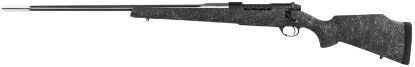 Picture of Weatherby Mam01n300wl8b Mark V Accumark 300 Wthby Mag 3+1 26" Barrel, Graphite Black Cerakote Metal Finish, Gray Webbed Black Fixed Monte Carlo Stock Left Hand 