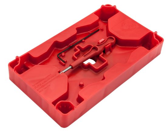 Picture of Apex Tactical 104110 Armorer's Tray & Pin Punch Red Polymer Pistol 