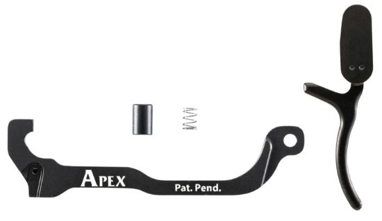 Picture of Apex Tactical 112032 Forward Set Sear & Trigger Kit Black Curved Trigger Drop-In, Fits Sig P320 