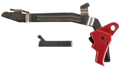 Picture of Apex Tactical 102156 Action Enhancement Red Drop-In Trigger, Compatible W/Glock 17/19/19X/26/34/45 Gen5 
