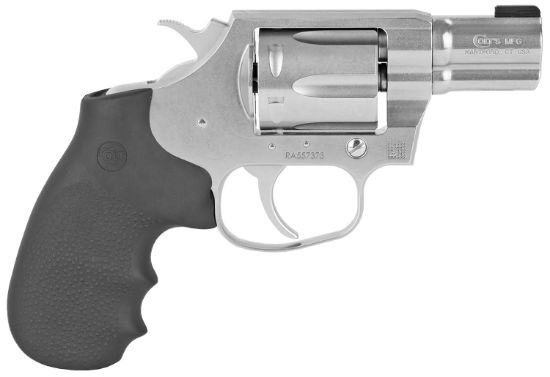 Picture of Colt Mfg Cobrasb2bb Cobra 38 Special 6 Shot 2" Brushed Stainless Steel Barrel & Cylinder, Matte Stainless Frame, Black Hogue Rubber W/Finger Grooves Grip 