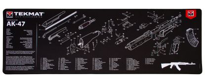 Picture of Tekmat Tekr44ak47 Ak-47 Ultra 44 Cleaning Mat Ak-47 Parts Diagram 15" X 44" 