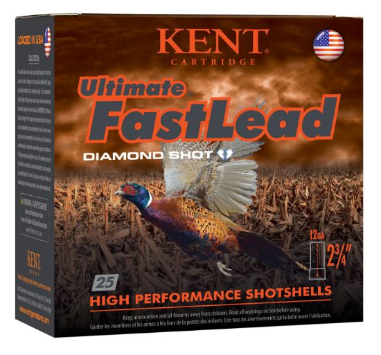 Picture of Kent Cartridge K122ufl404 Ultimate Fast Lead 12 Gauge 2.75" 1 3/8 Oz 4 Shot 25 Per Box/ 10 Case 