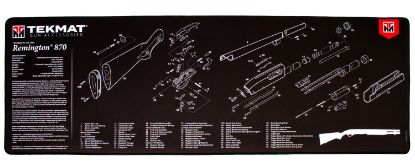 Picture of Tekmat Tekr44rem870 Remington 870 Ultra 44 Cleaning Mat Remington 870 Parts Diagram 15" X 44" 