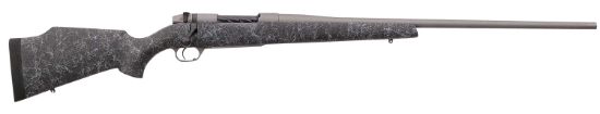 Picture of Weatherby Mwm01n333wr8b Mark V Weathermark 338-378 Wthby Mag 2+1 26" Barrel, Tactical Gray Cerakote Metal Finish, Gray Webbed Black Fixed Monte Carlo Stock 