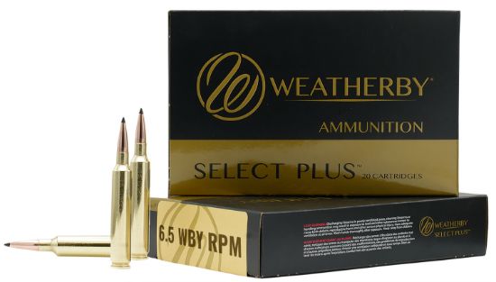 Picture of Weatherby B65rpm127lrx Select Plus 6.5 Wby Rpm 127 Gr Barnes Lrx Lead Free 20 Per Box/ 10 Case 