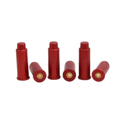 Picture of Carlson's Choke Tubes 00061 Snap Cap Spring Loaded Striking 44 Mag Aluminum 6 Pack 