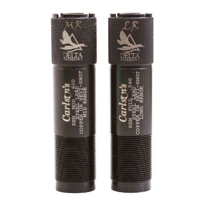 Picture of Carlson's Choke Tubes 07262 Delta Waterfowl Extended Choke 20 Gauge Mid-Range Long Range 17-4 Stainless Steel 