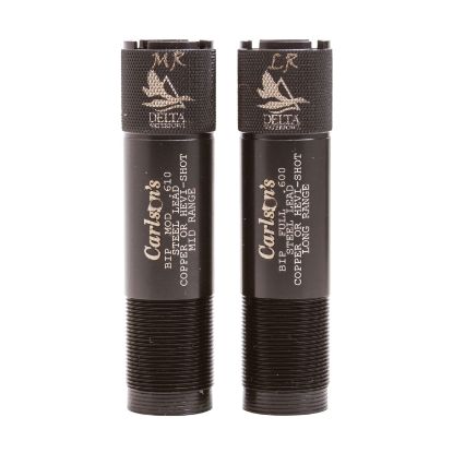 Picture of Carlson's Choke Tubes 07361 Delta Waterfowl Extended Choke 20 Gauge Mid-Range Long Range 17-4 Stainless Steel 