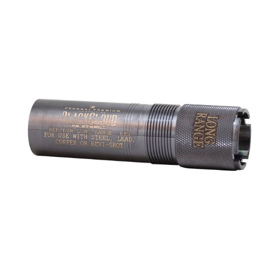 Picture of Carlson's Choke Tubes 09003 Black Cloud Beretta/Benelli 12 Gauge Long Range Steel Titanium Coated 